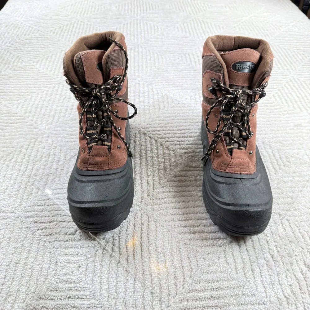 Ranger Winter Boots Men 12 Brown Duck Boots Thermolite Insulated Waterproof Snow